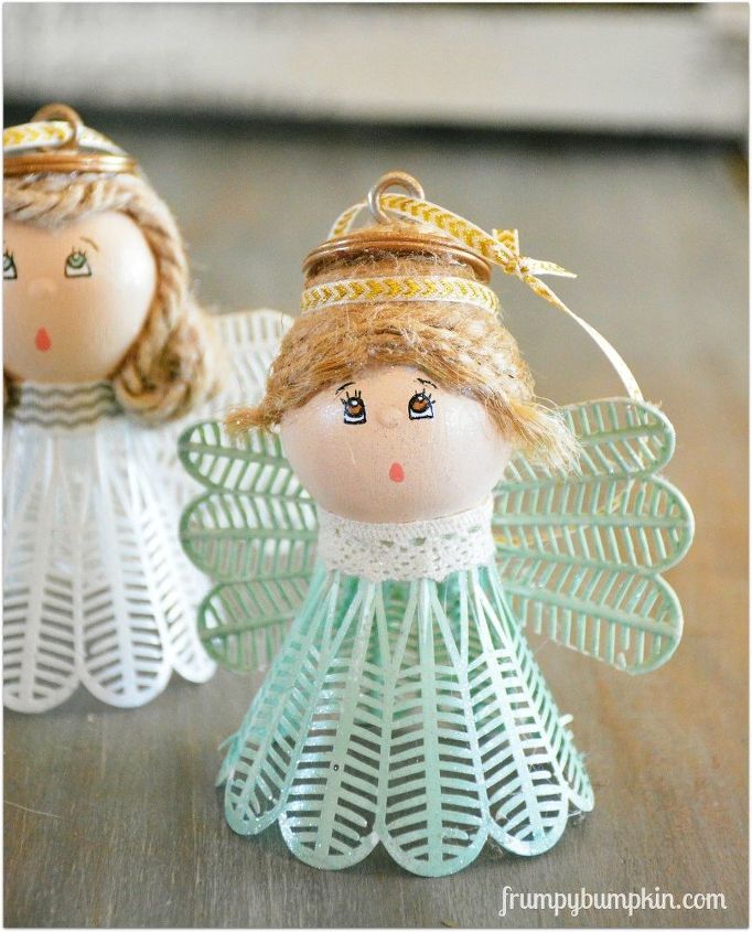 diy angel birdie ornaments