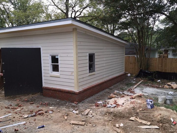 garage shed exterior improvements, garages, home improvement, large home improvement projects, outdoor living