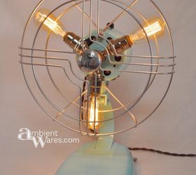 Refurbished Mid-Century Fan Turned Lamp