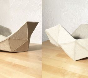 geometric cement fruit bowl, concrete masonry, crafts, how to, living room ideas