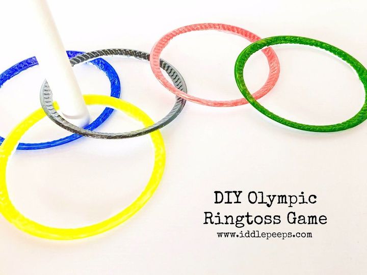 diy olympic ringtoss game, crafts, outdoor living, repurposing upcycling