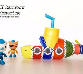 diy rainbow submarine, crafts, repurposing upcycling