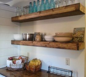 12 space saving hacks for your tight kitchen, Add floating shelves for extra space