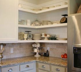 12 space saving hacks for your tight kitchen, Add open shelving for a spacious feel