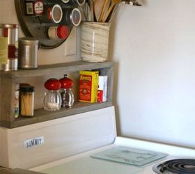 12 space saving hacks for your tight kitchen, Add a simple shelf above your stove