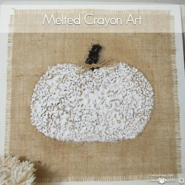 s 12 clever ways to decorate with crayons, Create a burlap wall picture