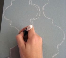 s 12 clever ways to decorate with crayons, Stencil your wall with crayons