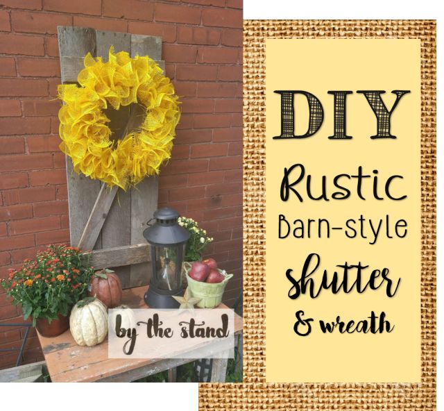 diy rustic barn style shutter and wreath, crafts, how to, pallet, repurposing upcycling, wreaths