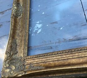 french country art display from old frame, chalk paint, crafts, painted furniture