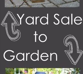 from yard sale to the garden a repurposed lamp, gardening, go green, how to, lighting, outdoor living, repurposing upcycling