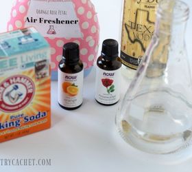 easy homemade air freshener infused with orange and rose, cleaning tips, crafts, how to