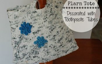 How I Used Toothpaste Tubes to Decorate This Tote Bag
