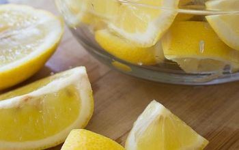 Detergente casero de limón fresco para el lavavajillas