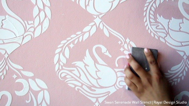 the sweetest stencil embossing with joint compound in 9 easy steps
