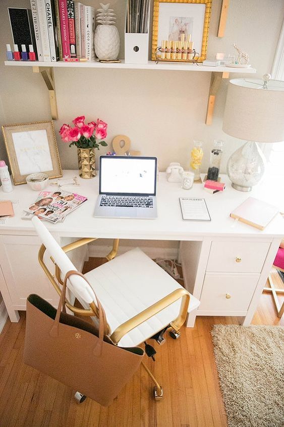affordable and chic home office in 5 easy steps, home decor, home office, how to, organizing, source Pinterest com