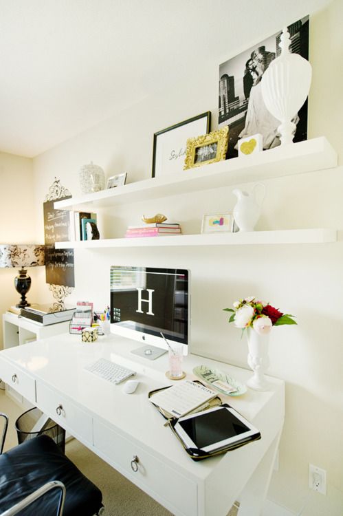 affordable and chic home office in 5 easy steps, home decor, home office, how to, organizing, source Pinterst com