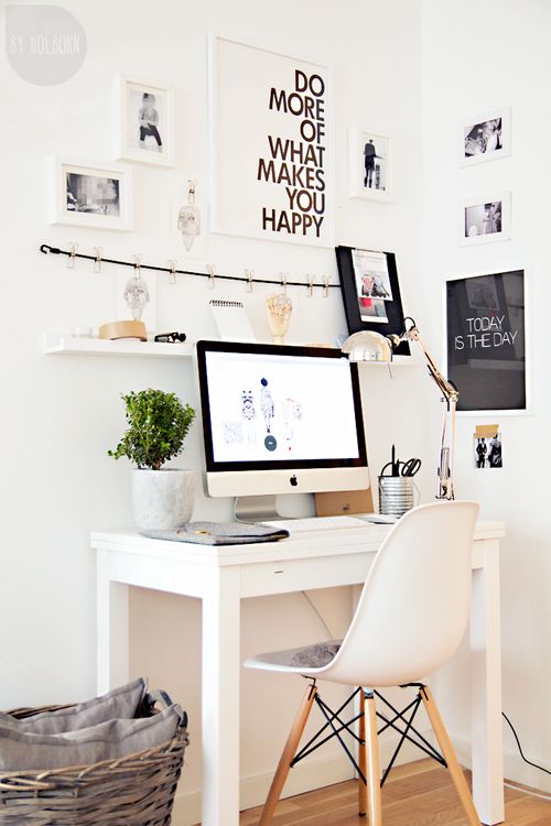 oficina en casa asequible y elegante en 5 sencillos pasos, Fuente Pinterest com