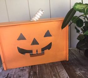 repurposed pumpkin, crafts, halloween decorations, how to, painting, repurposing upcycling, seasonal holiday decor