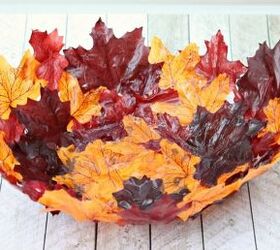 leaf bowl tutorial, crafts, decoupage, how to, seasonal holiday decor