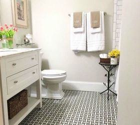 s 14 mesmerizing ways to use tile in your bathroom, bathroom ideas, Add texture with a patterned weave