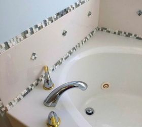 s 14 mesmerizing ways to use tile in your bathroom, bathroom ideas, Upgrade your tub to a spa with glass tile