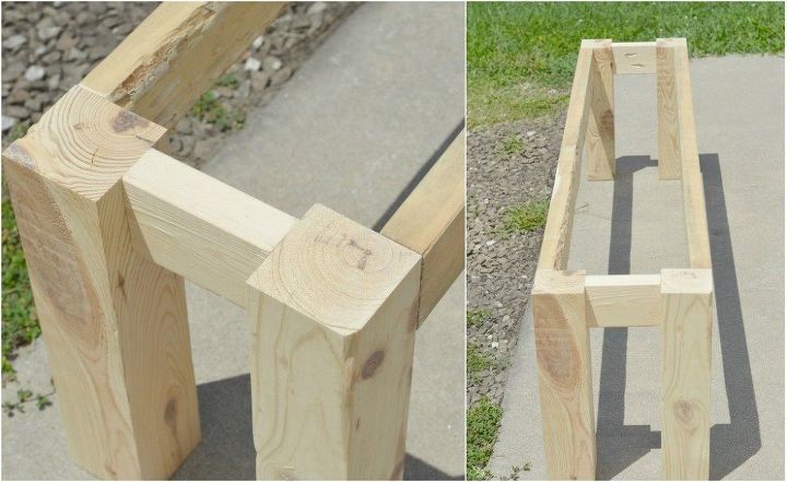 Simple Rustic Bench Super Easy Rustic Bench | Hometalk