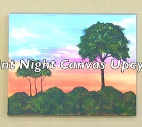 repurpose an old paint night canvas