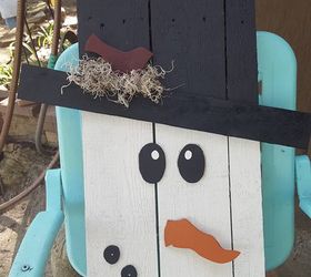 primitive snowman, crafts, how to, pallet, repurposing upcycling