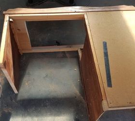unique sandpit desk, how to, outdoor furniture, painted furniture, repurposing upcycling, woodworking projects