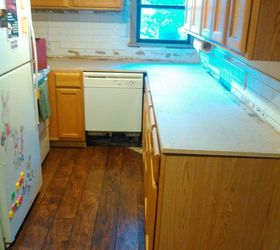 my kitchen makeover in the works, concrete countertops, countertops, kitchen design