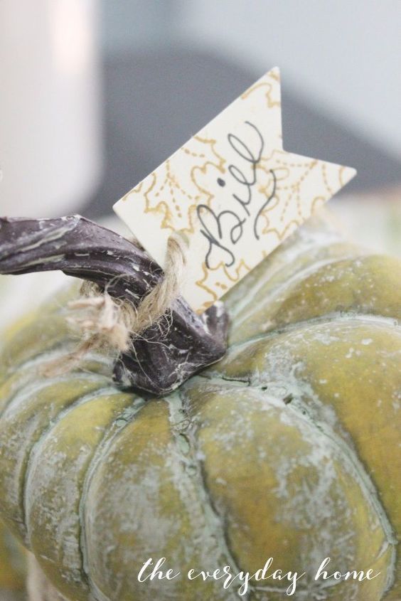 diy pumpkin pot placecard, crafts, how to, seasonal holiday decor