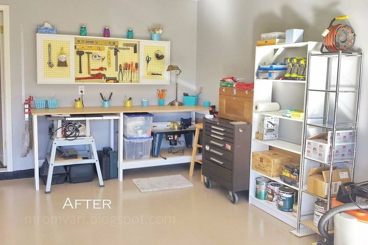 diy garage wall cabinet with sliding door