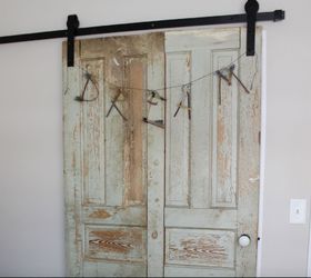 DIY Vintage Doors Into Sliding Closet Doors in Guest Room!
