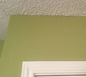 painting over wallpaper, Seam over pantry door