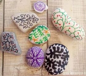 sweet memories of summer doodling on stones from greece, crafts, how to