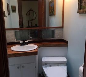 redo of mid century modern half bathroom, bathroom ideas