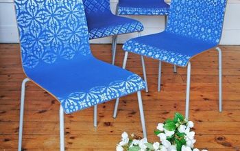 Ombre Stenciled Chairs