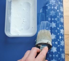ombre stenciled chairs, how to, painted furniture