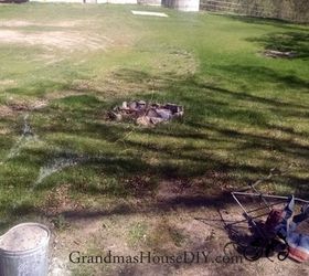 our beachy low maintenance backyard fire pit , go green, how to, outdoor living