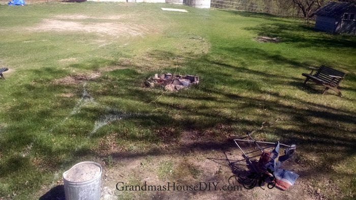 our beachy low maintenance backyard fire pit , go green, how to, outdoor living