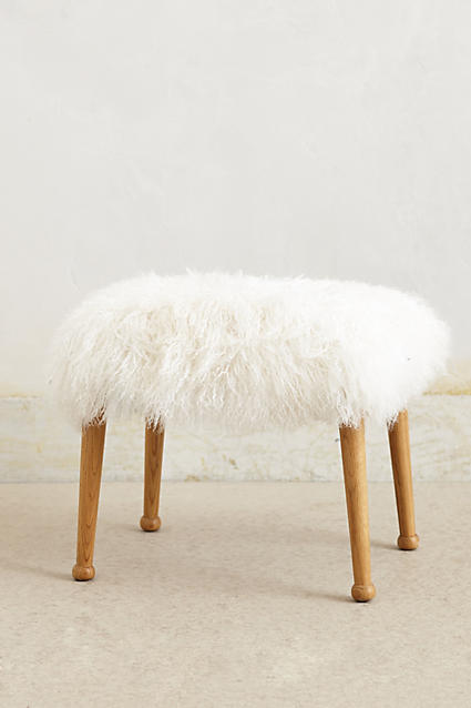 diy fur stool, crafts, how to, reupholster
