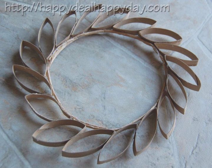 upcycle toilet paper rolls into this pretty wreath , crafts, how to, repurposing upcycling, wreaths