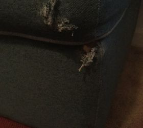 what to do about a ripped ottoman
