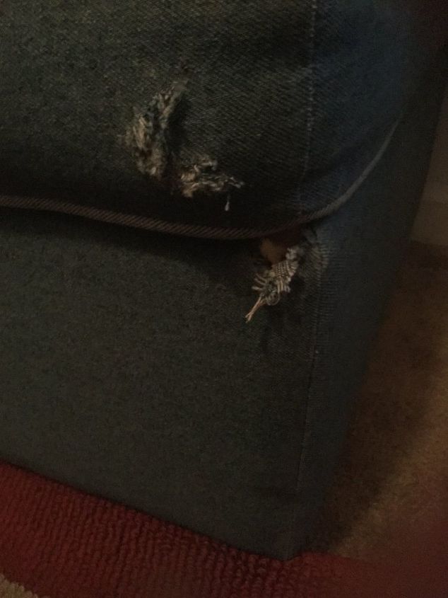 what to do about a ripped ottoman