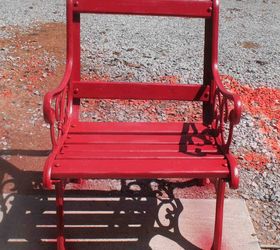 iron bench table into chair ottoman