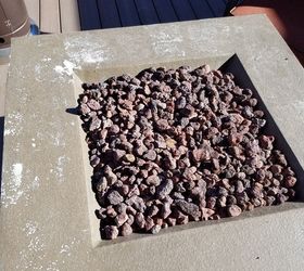 refinishing a fire pit, Top of firepit