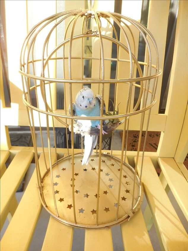 birdie in cage, crafts, how to, painting