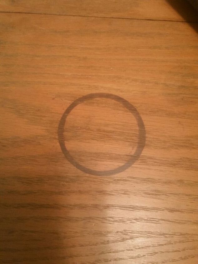 q need to remove dark ring on antique oak table, cleaning tips, furniture cleaning