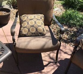 replacing patio furniture cushions, Several chairs
