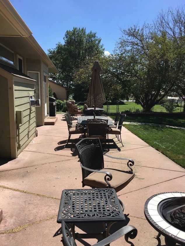 replacing patio furniture cushions, A lot of furniture Excuse my messy porch